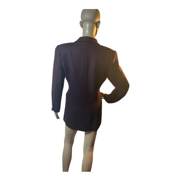 Lucien Barriere Women’s Vintage Burgundy Hounds  Wool Blazer Jacket Size 36 - Picture 6 of 16